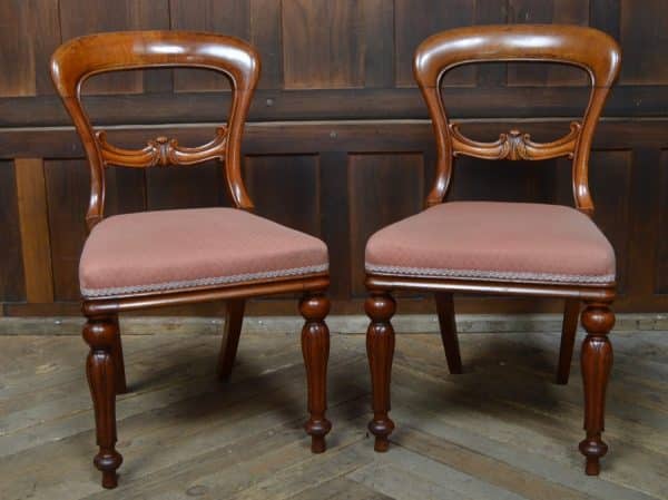 Pair Of Victorian Balloon Back Chairs SAI3058 Antique Chairs 15