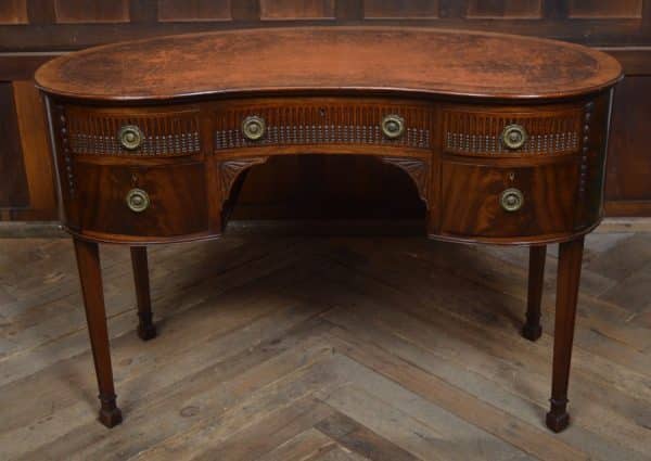 Edwardian Freestanding Kidney Shaped Desk SAI3017 Antique Desks 3