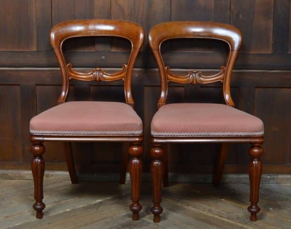 Pair Of Victorian Balloon Back Chairs SAI3058 Antique Chairs 14