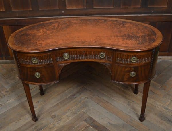 Edwardian Freestanding Kidney Shaped Desk SAI3017 Antique Desks 15