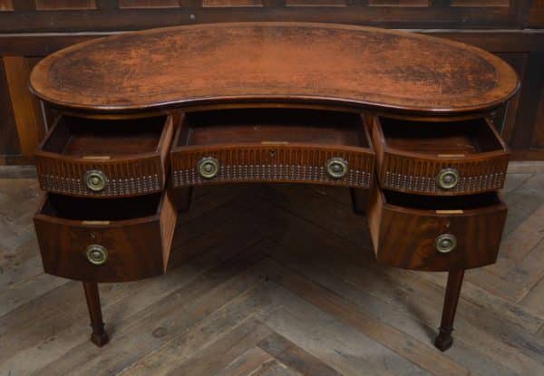 Edwardian Freestanding Kidney Shaped Desk SAI3017 Antique Desks 14
