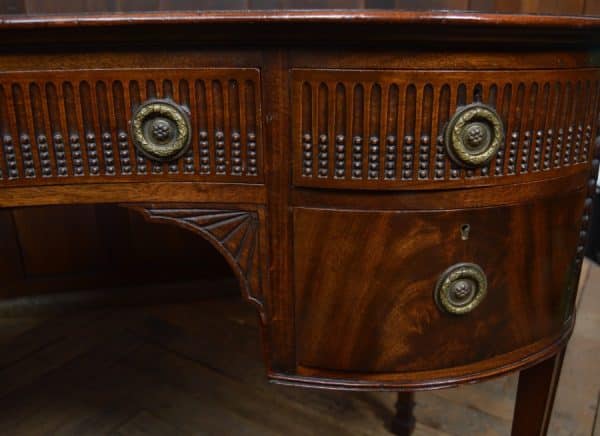 Edwardian Freestanding Kidney Shaped Desk SAI3017 Antique Desks 12