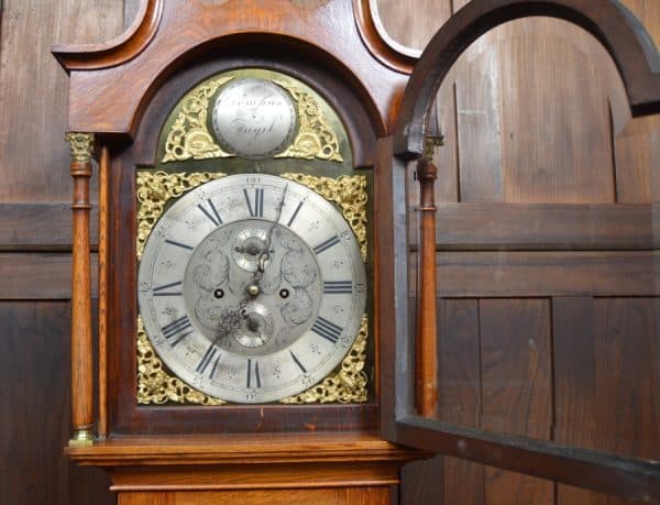 Victorian Oak Grandfather Clock SAI2998 Antique Clocks 7