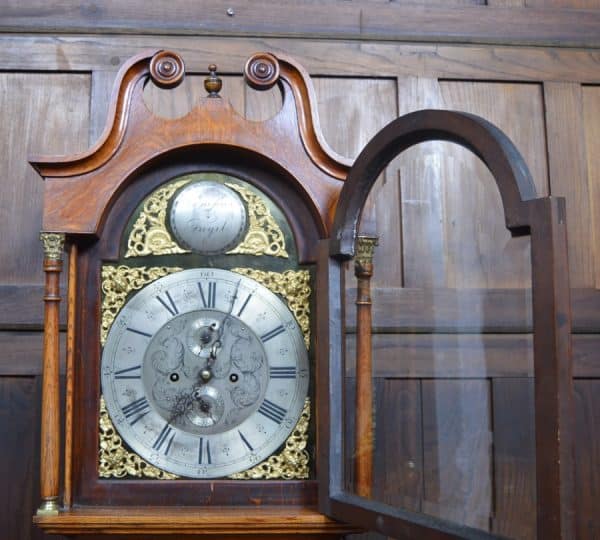 Victorian Oak Grandfather Clock SAI2998 Antique Clocks 10