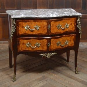 Marble Top Bombe Chest Of Drawers SAI3024 Antique Draws