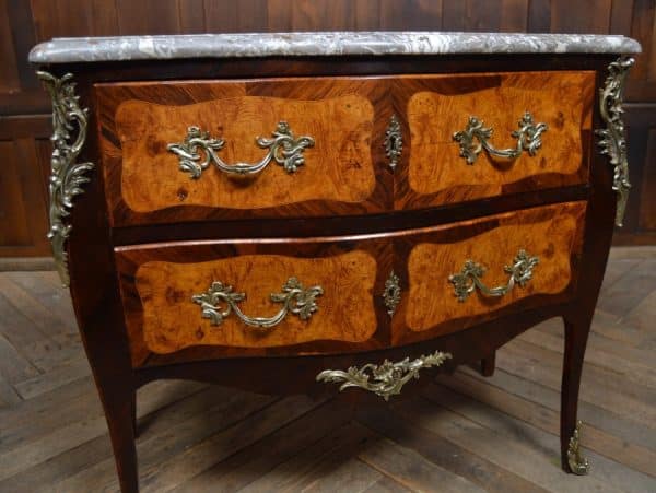 Marble Top Bombe Chest Of Drawers SAI3024 Antique Draws 15