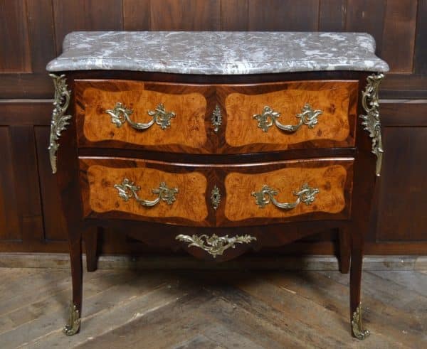 Marble Top Bombe Chest Of Drawers SAI3024 Antique Draws 12