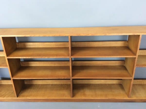 Arts & Crafts Cotswold School Long Oak Bookcase bookcase Antique Bookcases 4