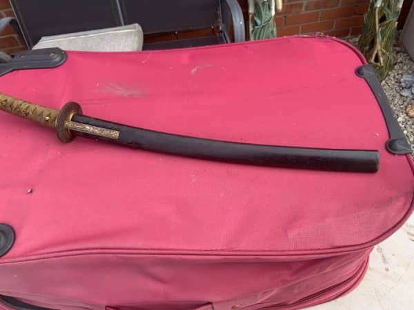 Samurai sword signed blade