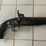 Pistol Percussion Border force Antique Guns