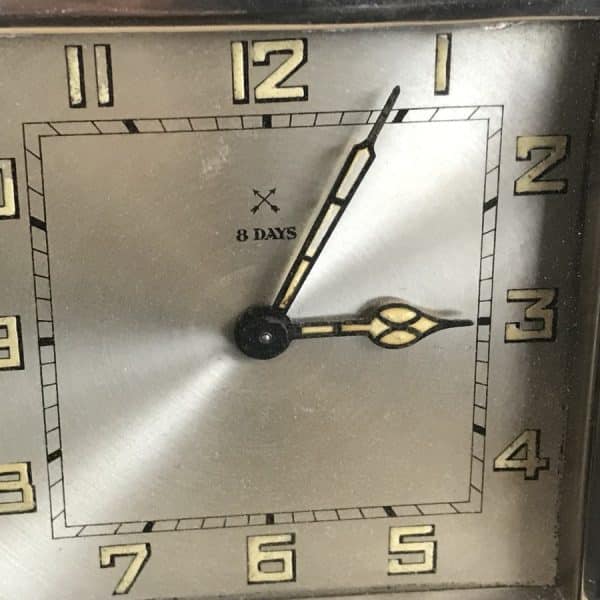 Chrome Art Deco HAC 8day Clock Antique Clocks 4