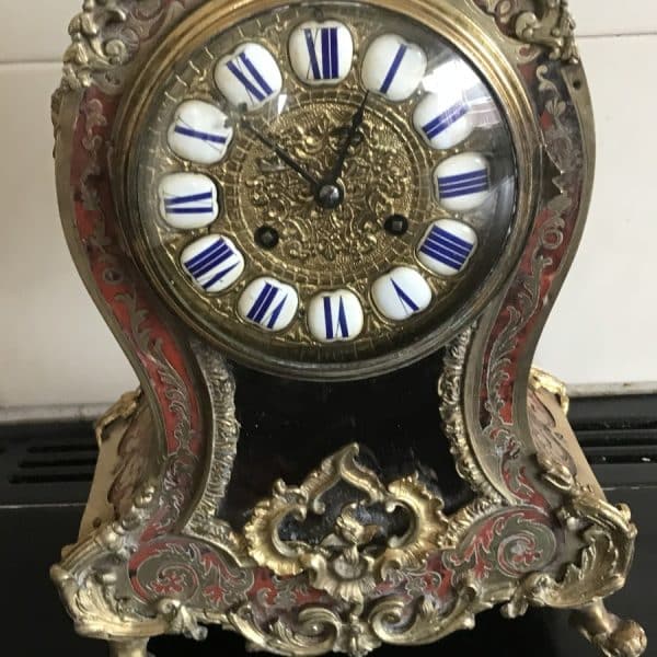 Boulle & Tortoise shell French 1860’s Clock Antique Clocks 5