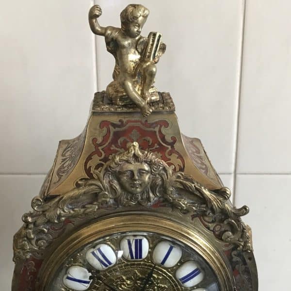Boulle & Tortoise shell French 1860’s Clock Antique Clocks 6