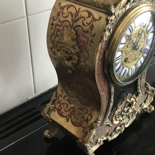 Boulle & Tortoise shell French 1860’s Clock Antique Clocks 8