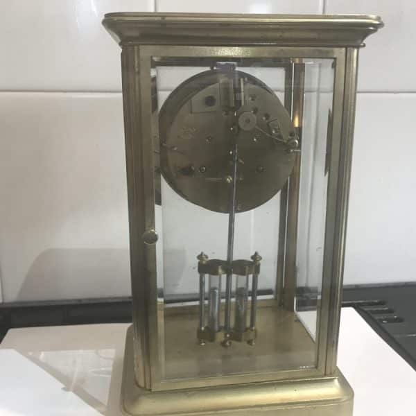 Harrods retailed French 4 sided glass clock Victorian - Image 5