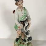Staffordshire Pottery Figurine Antique Ceramics