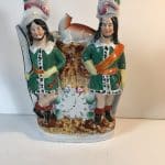 Staffordshire Pottery Flat Back Antique Ceramics