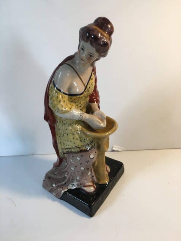 Reproduction Staffordshire Pottery Figurine Vintage 3