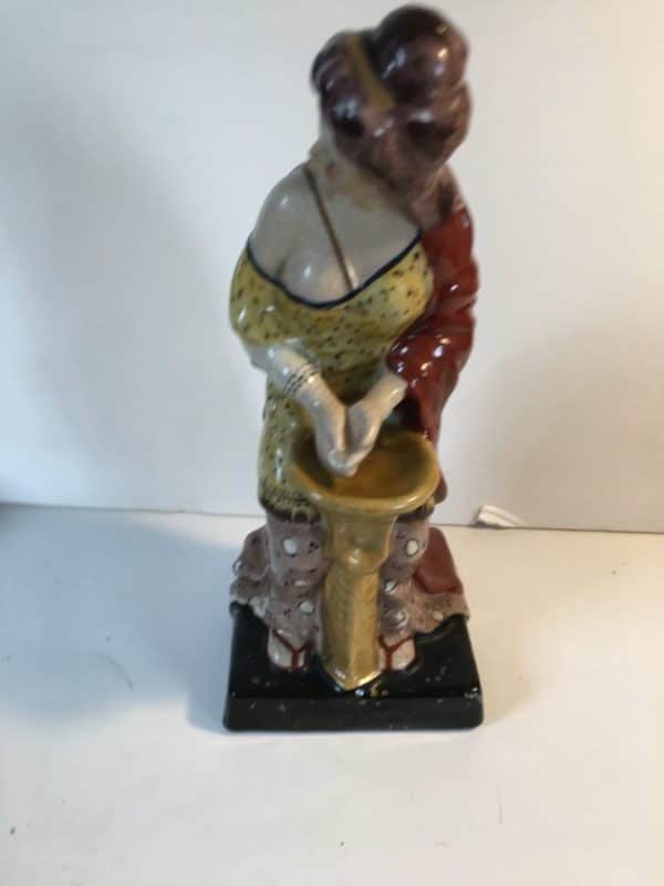 Reproduction Staffordshire Pottery Figurine Vintage 9