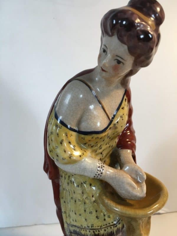 Reproduction Staffordshire Pottery Figurine Vintage 7