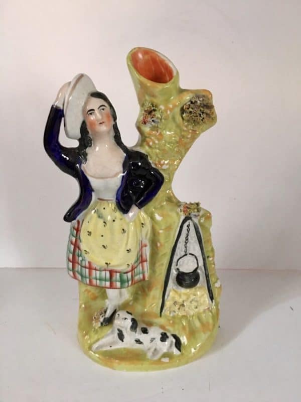 Staffordshire Pottery Spill Vase