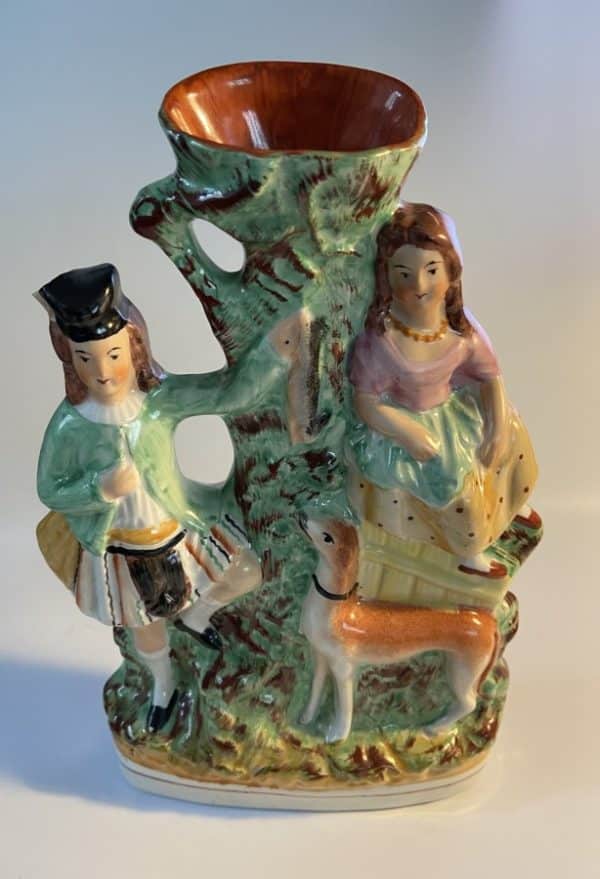 Staffordshire Pottery Spill Vase