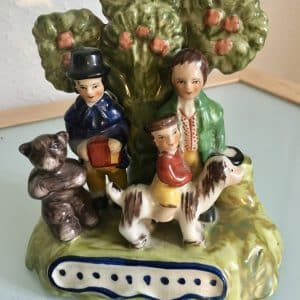 Reproduction Staffordshire Pottery Figurine Vintage