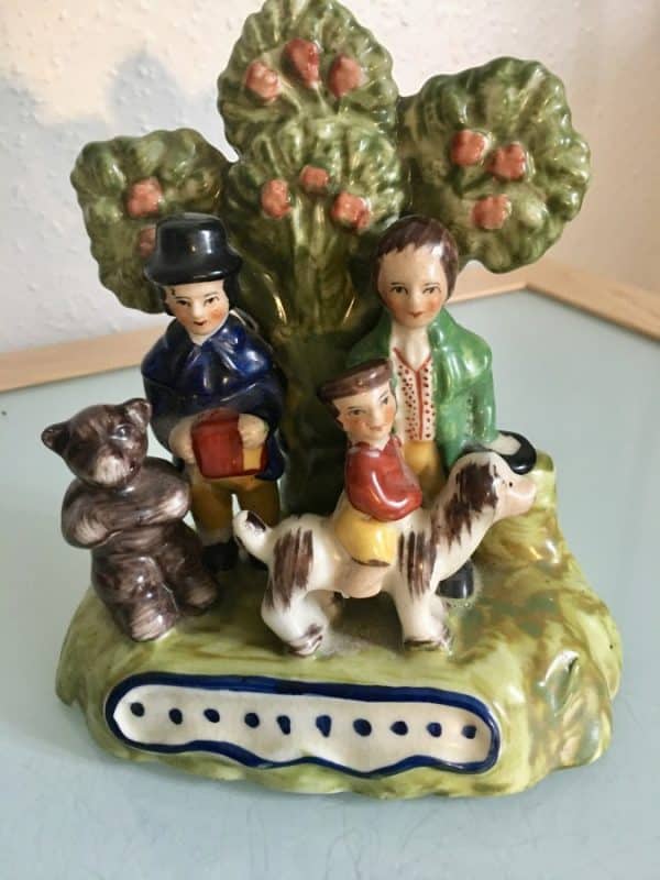 Reproduction Staffordshire Pottery Figurine Vintage 3