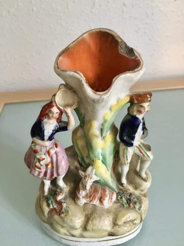 Staffordshire Pottery Spill Vase