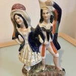 Staffordshire Pottery Flat Back Antique Ceramics