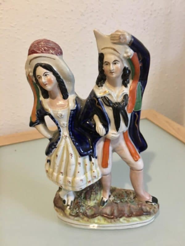 Staffordshire Pottery Flat Back