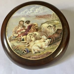 Staffordshire Pottery pot lids. Antique Ceramics