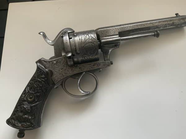 Pin fire officers Revolver Antique Guns 3