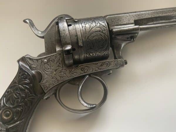 Pin fire officers Revolver Antique Guns 5