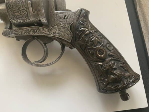 Pin fire officers Revolver Antique Guns 8