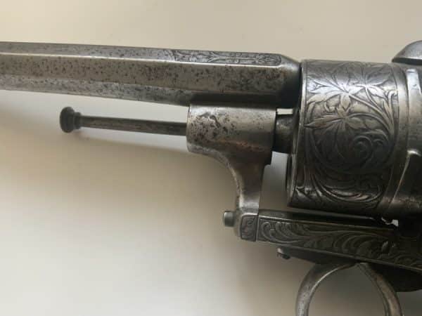 Pin fire officers Revolver Antique Guns 10