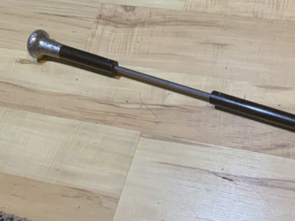 Gentleman’s silver topped rosewood walking stick sword stick - Image 6