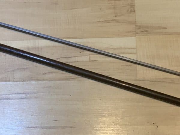 Gentleman’s silver topped rosewood walking stick sword stick - Image 13