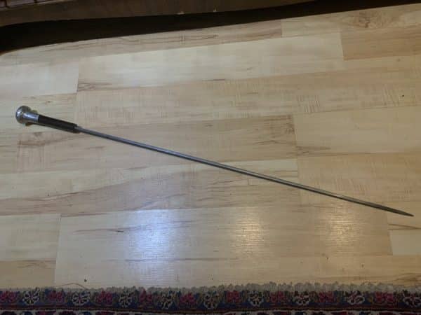 Gentleman’s silver topped rosewood walking stick sword stick - Image 15