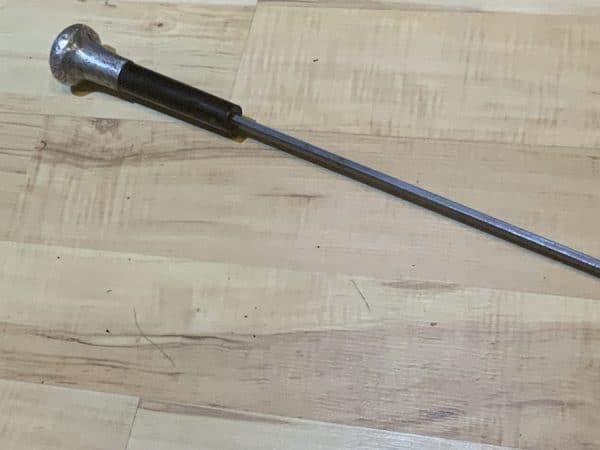 Gentleman’s silver topped rosewood walking stick sword stick - Image 16