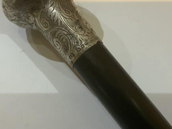 Gentleman’s silver topped rosewood walking stick sword stick Miscellaneous 24