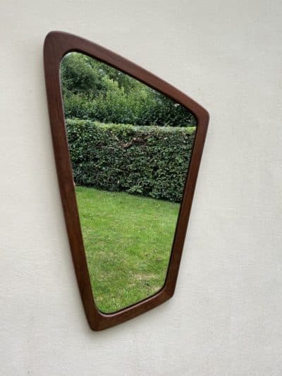 Danish Mid Century Asymmetrical Wall Mirror