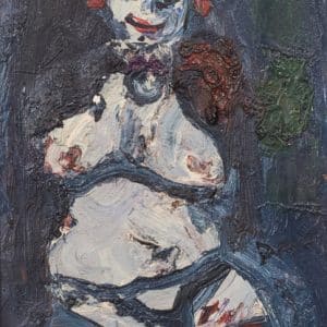 Expressionist Oil Painting of a Clown Miscellaneous