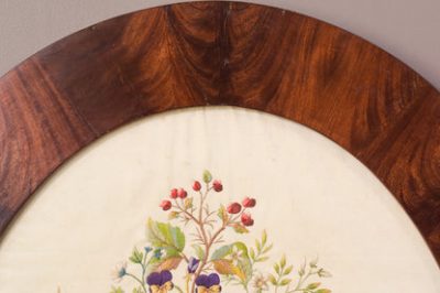 Framed Embroidery with Flowers and Birds - Image 8