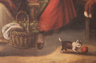 French or Flemish Golden Age Style Courtship Scene - Image 5