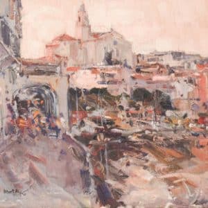 Albert Alis – Post Impressionist Cityscape with Church Miscellaneous