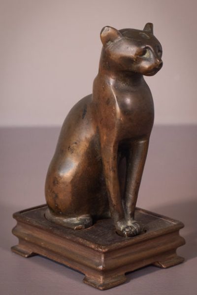 Egyptian Style Bronze Cat - Image 2