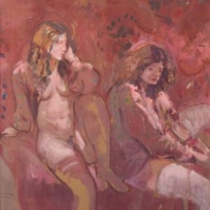 Antoni Munill – ‘Mujeres’ – Two Evocative Female Figures Miscellaneous
