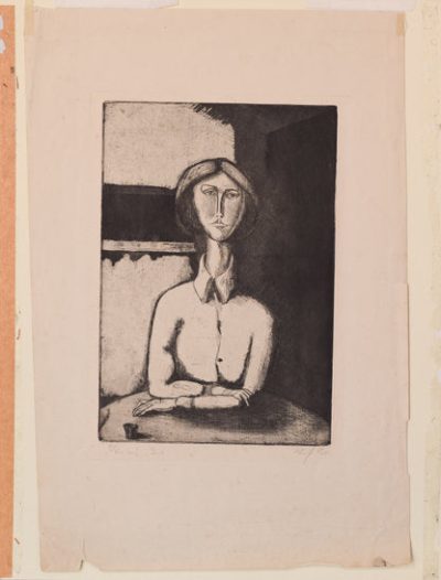 Follower of Picasso - Etching Portrait of a Lady - Image 3