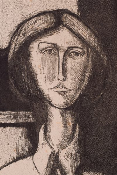 Follower of Picasso - Etching Portrait of a Lady - Image 5